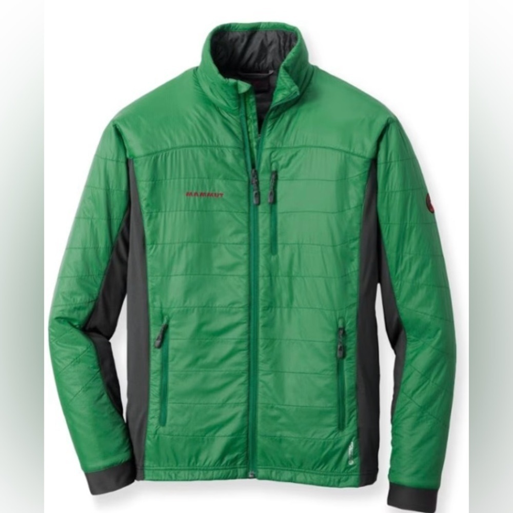 Mammut Guye Polartec Alpha Jacket Green Black Size Small